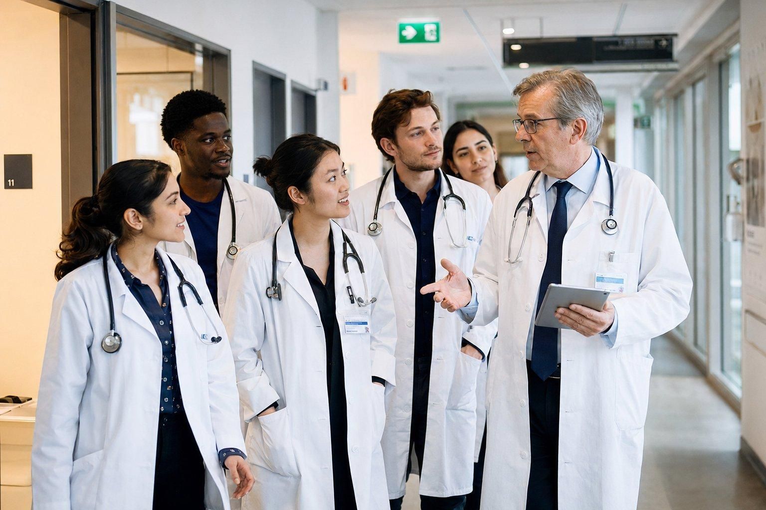 UK medical school hospital training